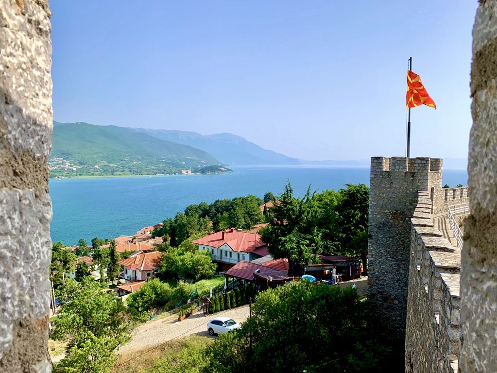 Balken uitzicht Ohrid